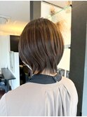 くびれショート/こなれレイヤー/すっきり襟足/大人ナチュラル