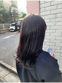 ラベンダーチェリーブラウン艶暗カラー髪質改善20代30代
