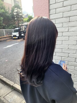 アルメリア 池袋(Arumeria) ラベンダーチェリーブラウン艶暗カラー髪質改善20代30代