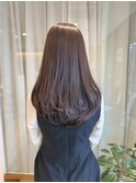 透明感グレージュ×ローレイヤー