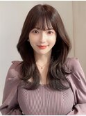 大人可愛いナチュラルレイヤーヘアスタイル