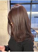 レイヤーカット/オリーブベージュ/ブリーチなし/髪質改善/梅田