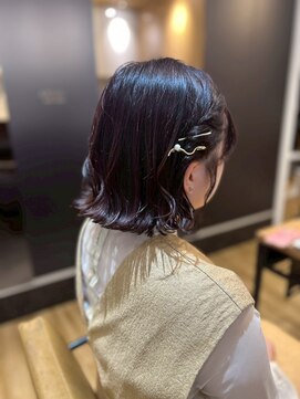 アロマヘアルーム 横浜店(AROMA hair room) 耳かけボブ/外ハネボブ/ツヤ感/パールピン/くびれショート/艶髪