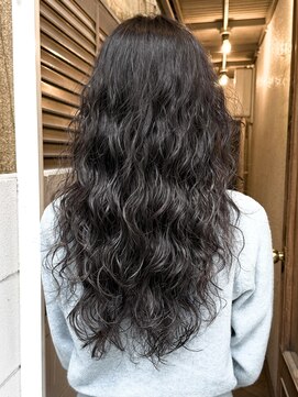 チョビー(Chobii) 表参道 コテ巻き風パーマ デジタルパーマ ココアベージュ 韓国風