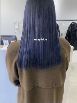 ネオリーブウリ 二子玉川店(Neolive uri) ミディアムヘア暗めカラーデザインカラーフェイスフレーミング