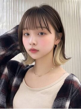 ネハス(nehus.) インナーカラー/ブリーチカラー/レイヤーカット/ダブルカラー