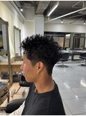 スパイキーショート　ピンパーマ　海老名パーマ　メンズパーマ
