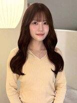 ユニバイリサ 天神大名店(uni by risa)&nbsp;マロンブラウン 髪質改善 ダメージレス 韓国風巻き髪