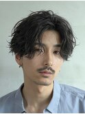 天神大名メンズパーマツイストスパイラルパーマ波巻きパーマ強め