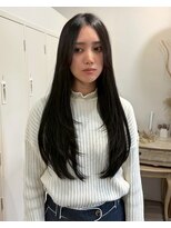 ロッカヘアエジェ(ROCCA hair eje.) 透明感ブラックのナチュラルレイヤー