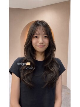 ピシェ ヘア デザイン(Piche hair design) レイヤーカット×ベージュカラー