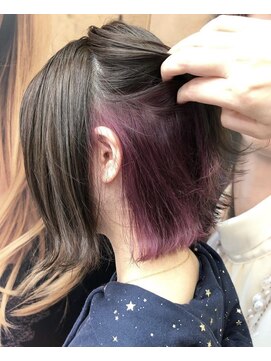 アッシュ 北千住店(Ash) インナーカラー・ボブ