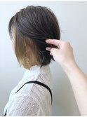 ミニボブ  × インナーカラー