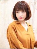 +animoせんげん台+厚めバングでワンカールスリークボブ♪i-1