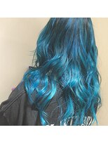 ネオヘアー 曳舟店(NEO Hair)&nbsp;ターコイズブルーバレイヤージュ