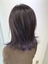 エイト 沖縄豊崎店(EIGHT toyosaki)&nbsp;【EIGHT 豊崎】お客様スタイル_ハイライト×ラベンダーアッシュ