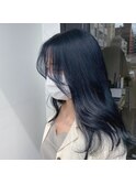 大人っぽブルーブラック #くすみブルー