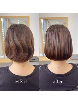 リアン 四条大宮店(Lien) 『髪質改善』ストレートエステ（縮毛矯正）（リタッチ可）