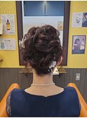 ショートボブでも結婚式のヘアアレンジ♪