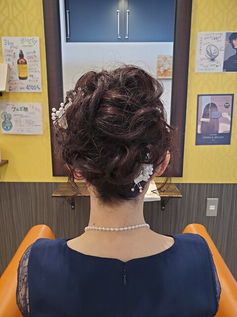 ショートボブでも結婚式のヘアアレンジ♪