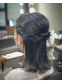 ハーフアップ