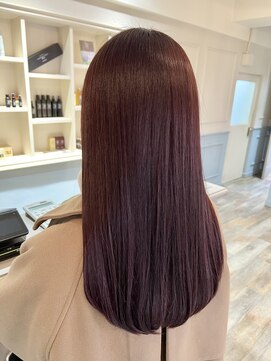 フレーム へアアンドトリートメント 天王寺北口店(FRAME) [FRAME 天王寺北口店] 艶カラーピンクバイオレット