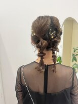 ジーナエス 札幌(Zina S)&nbsp;髪質改善＊金箔たまねぎツインアレンジ＊美髪【Zina S 札幌】