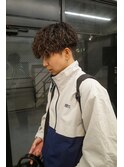 波巻きハイライトアップバングツーブロックマッシュ