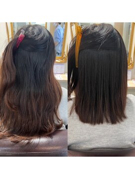 トムヘアーデザイン 楠葉店(TOM HAIR DESIGN) 艶髪／艶髪ストレート／縮毛矯正