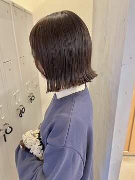 カノエ 松江東津田店(canoe) 艶感&切りっぱなしボブ