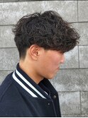 刈り上げショートマッシュ波巻きスパイラルパーマ