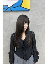 サロウィン 水戸(SALOWIN)&nbsp;ザクザクレイヤーカット × ダークブラウン