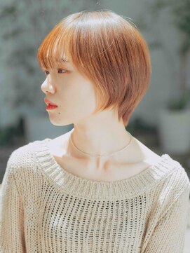ゲート いわき(Gate) 冬色テラコッタショートボブ