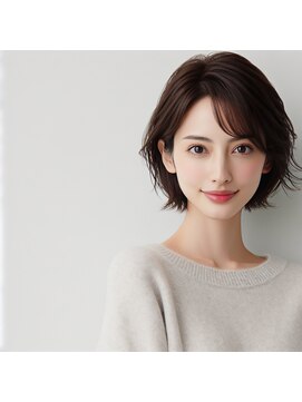ヘアーズ ベリー 石山店(hairs BERRY) ★美髪くびレイヤーボブルフネビージュ小顔ワンレンこなれミディ