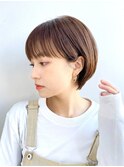 ショート/丸みショート/ワイドバング/小顔ヘア/似合わせカット