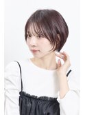 美髪艶ショートマッシュグレーベージュ