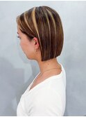 ショートミディアム美髪くびれミディ外ハネボブ_ba544691