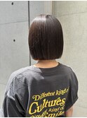 韓国顔まわりレイヤーカットグレージュオリーブベージュブラウン