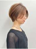 【寺本】30代40代50代絶壁解消前髪あり小顔前下がりショートボブ