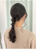 ヘアセット/ヘアアレンジ/編み下ろし/シニヨン/カチモリヘア