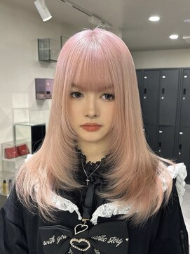 オニキス(ONYX) ニュアンスカラーホワイトピンク韓国へアミルクティーピンク