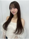 大人美人アッシュオリーブショコラアッシュ韓国ヘアモテ髪
