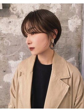 シータ(sheta) 【sheta/三畑賢人】小顔黒髪オリーブベージュハンサムショート