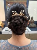 結婚式ヘアセット/結婚式お呼ばれヘアセット/アップセット