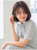 30代40代50代絶壁解消ひし形小顔前下がりショートボブ【越谷】