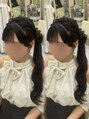 ヘアセットアリエス(aries)&nbsp;サイドポニーお団子♪
