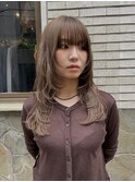 nuts beige color & layer cut