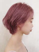 ブロック ジャポン(bloc japon)&nbsp;ニュアンスモード大人ペールピンクショートボブ透明感カラー