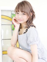 パティオン(PATIONN)&nbsp;ミルキーグレージュアッシュトップふんわり耳かけマッシュミディ