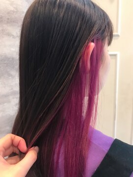 ヘアー ブランコ(hair Blanco) インナーカラー♪ピンクローズ